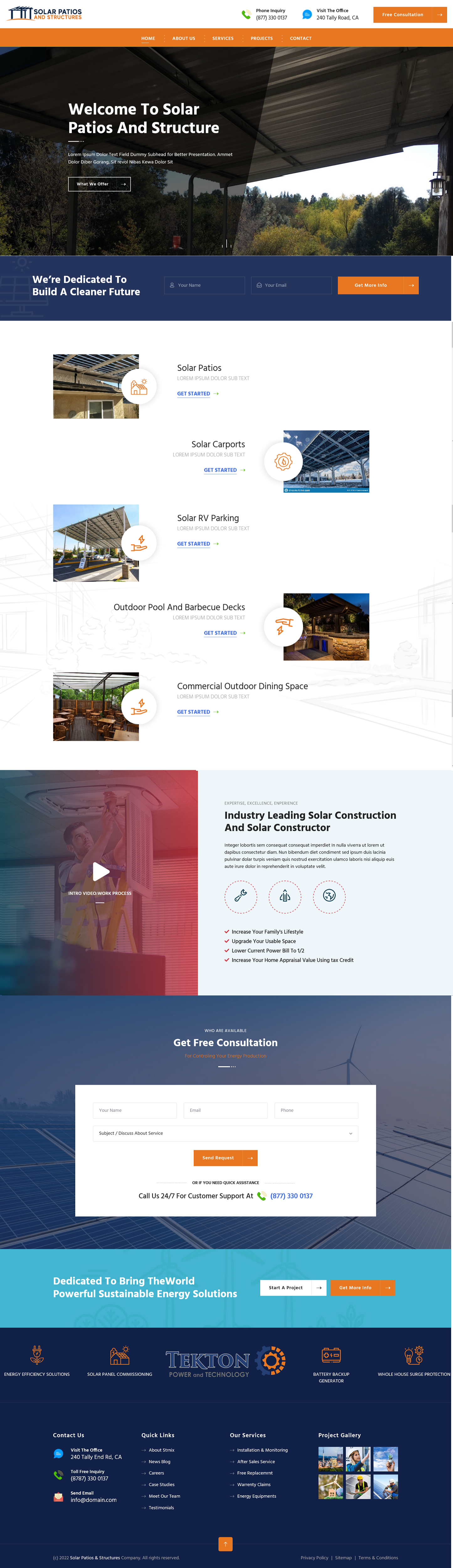 Web Design by Splice-07 for Tekton Power and Technology | Design #27487141