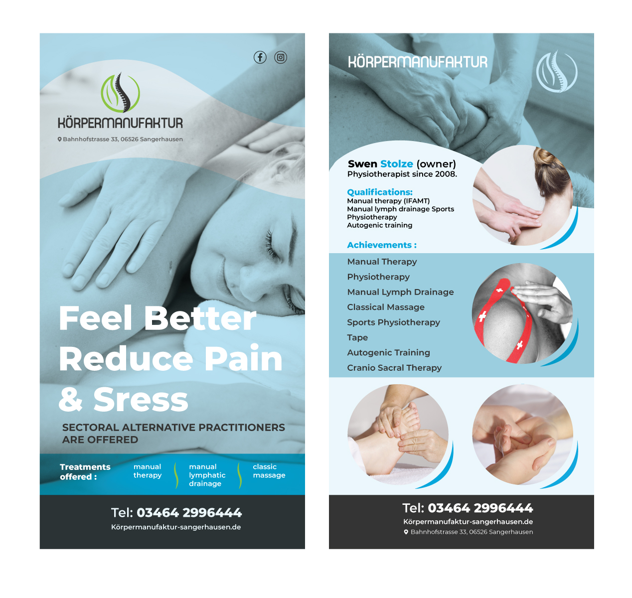 Flyer Design by saurov for PhysioPlus | Design #27481213