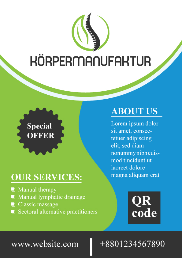 Flyer Design by UN for PhysioPlus | Design #27478471