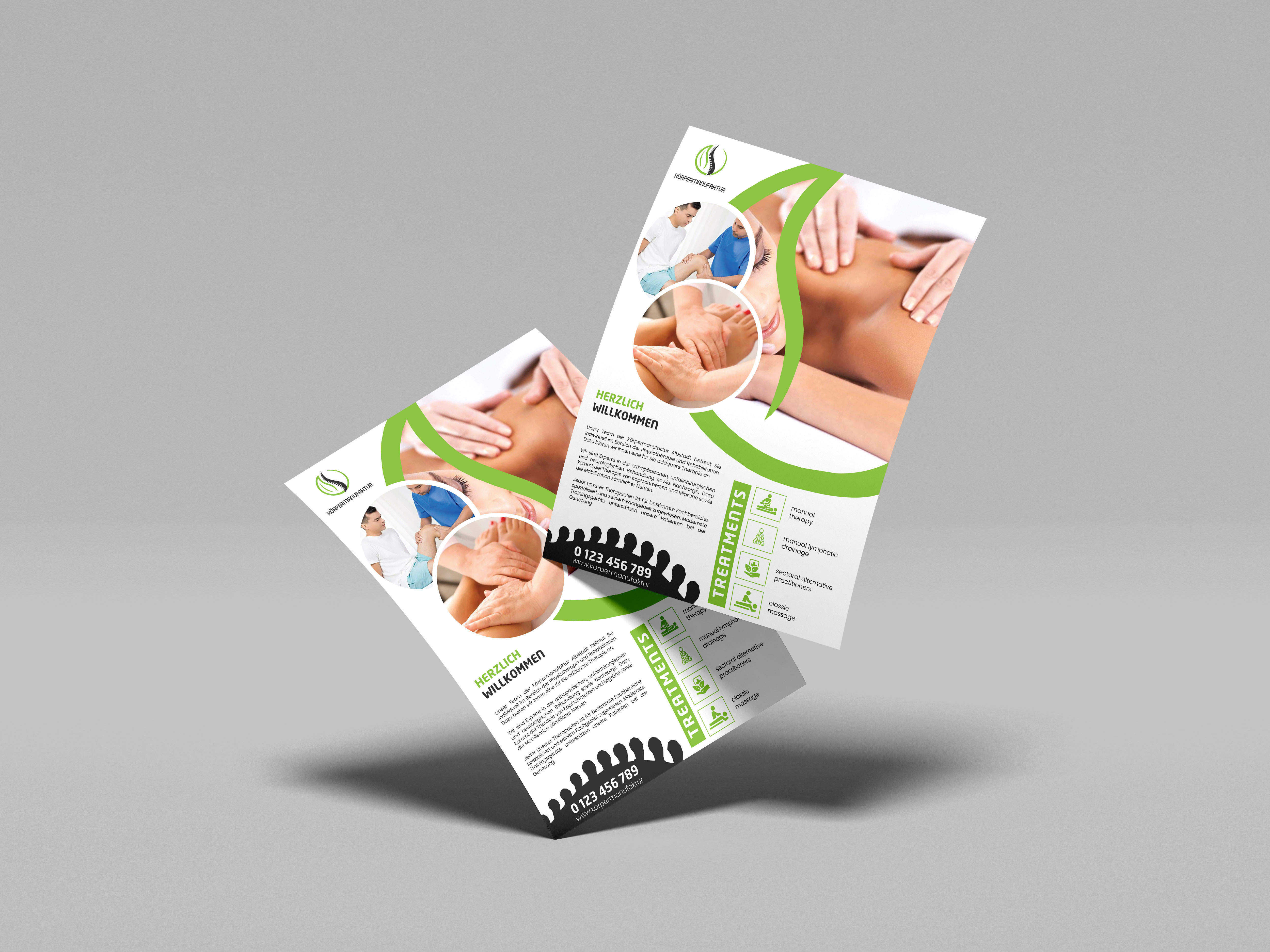 Flyer Design by Shumaila Kiran for PhysioPlus | Design #27478593