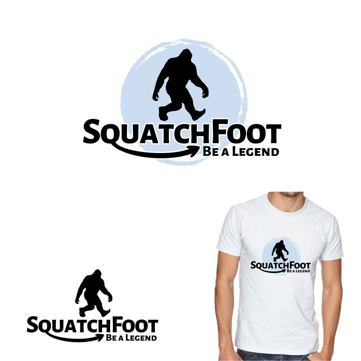 Logo Design by OrianO-70 for SquatchFoot | Design #27509882