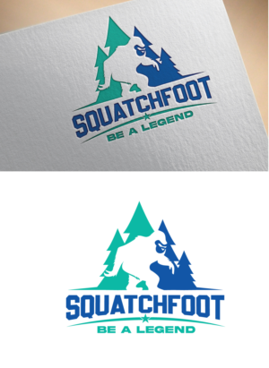 Main text: SquatchFoot  Slogan: Be a Legend | Logo Design by HEAVEN ART