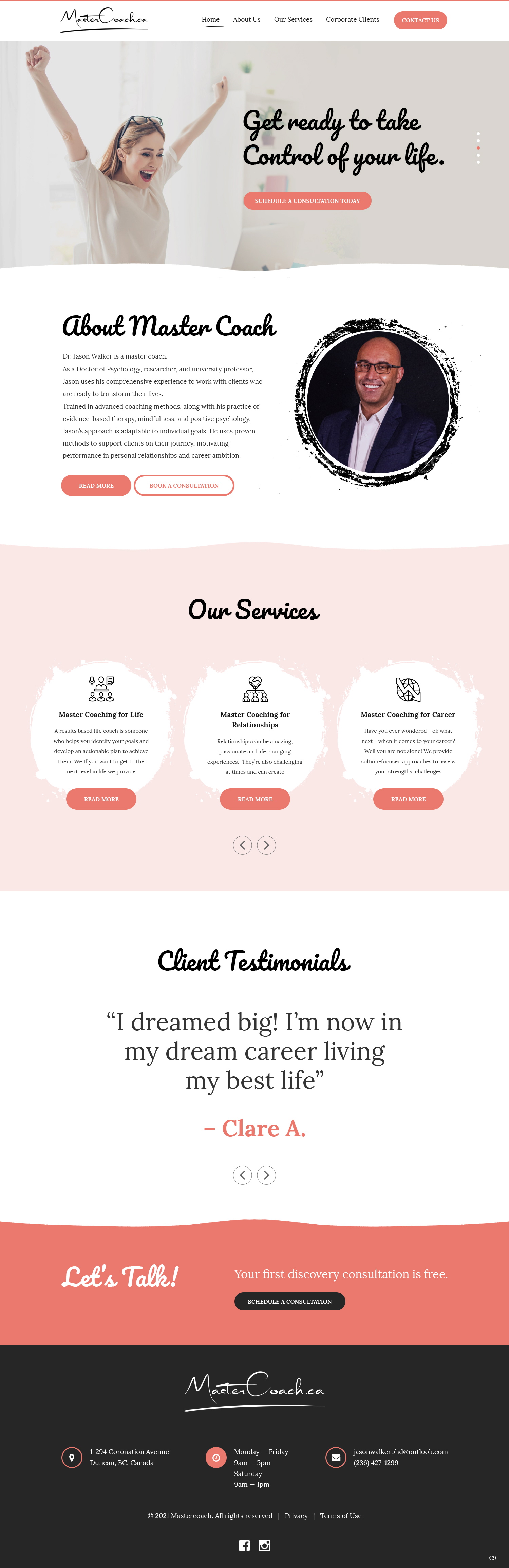 Web Design by pb for Jason Walker PhD Consulting Ltd | Design #27484502