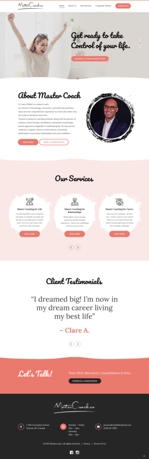 Web Design by pb for Jason Walker PhD Consulting Ltd | Design: #27484502
