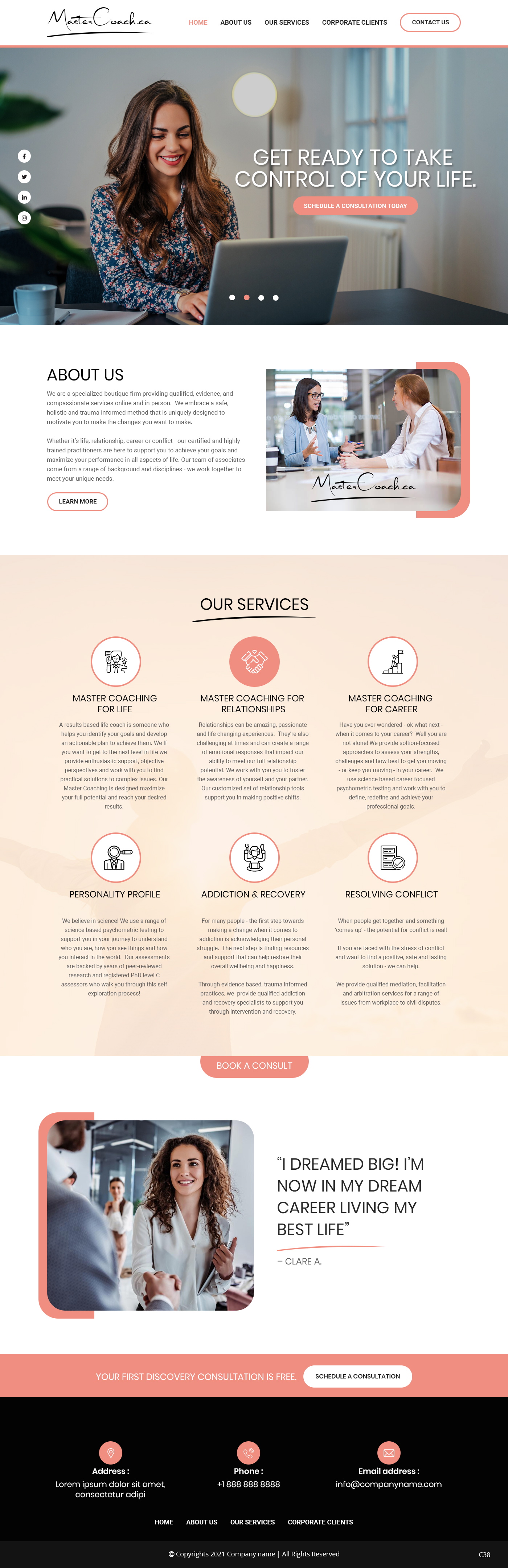 Web Design by pb for Jason Walker PhD Consulting Ltd | Design #27484507