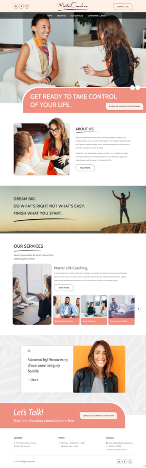 Web Design by pb for Jason Walker PhD Consulting Ltd | Design: #27484508