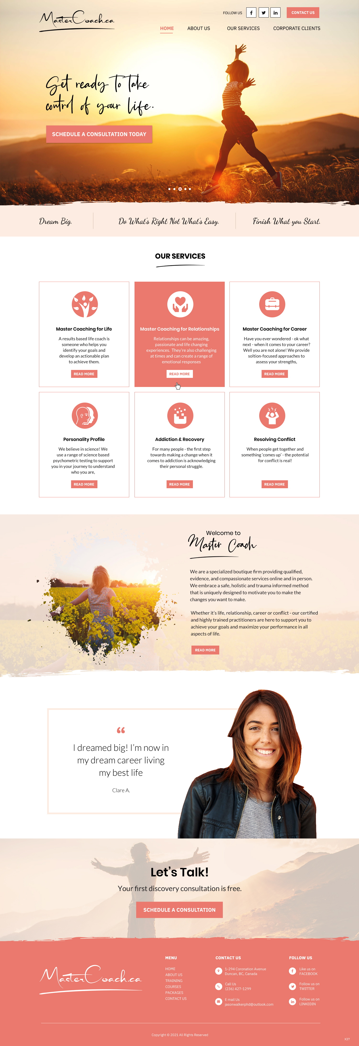 Web Design by pb for Jason Walker PhD Consulting Ltd | Design #27484509