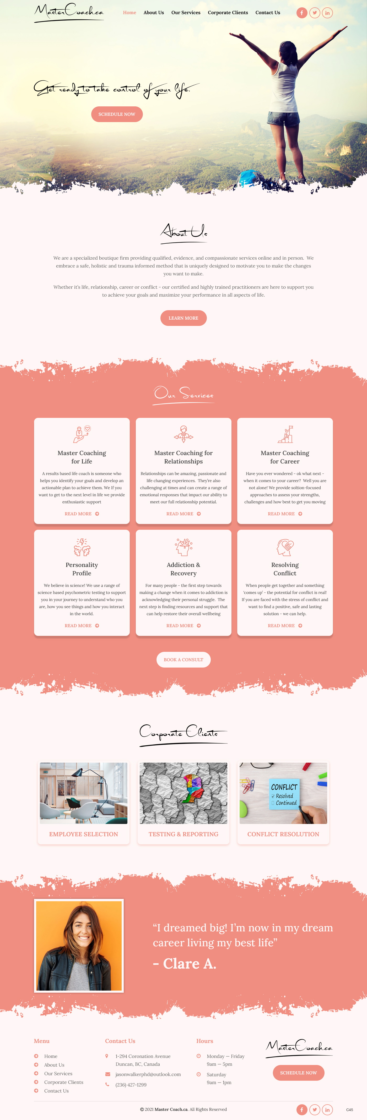 Web Design by pb for Jason Walker PhD Consulting Ltd | Design #27484510