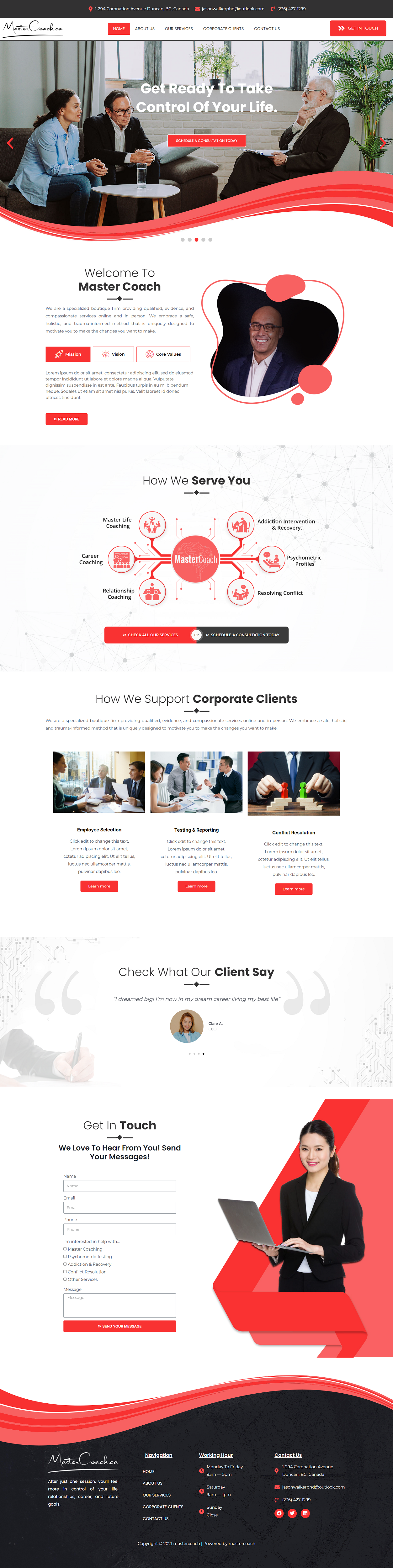 Web Design by JohnDigiTech for Jason Walker PhD Consulting Ltd | Design #27487088