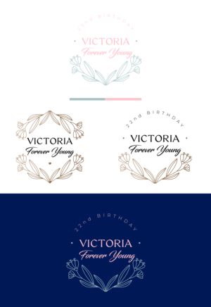 Victoria (or initials V.E.T.)  Forever Young | Logo Design by FoxD solutions