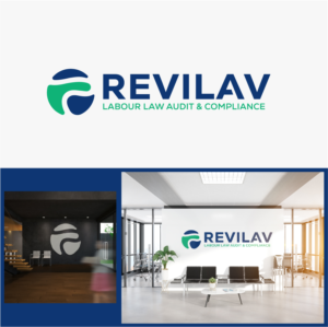 In the logo text we want insert: 1) the name of the company (REVILAV); 2) a subtitle (LABOUR LAW AUDIT & COMPLIANCE); 3) a symbol (that you mast create). See an example in  the upload files | Logo-Design von nicolaz
