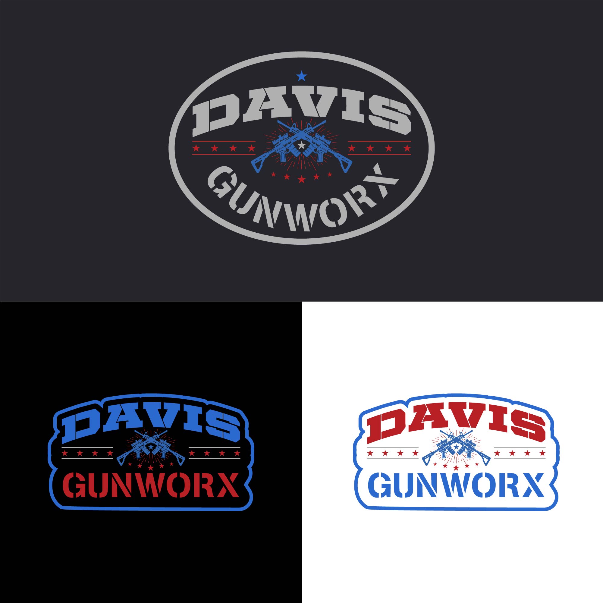 Logo Design by kaushal 05 for DAVIS GUNWORX | Design #27489683