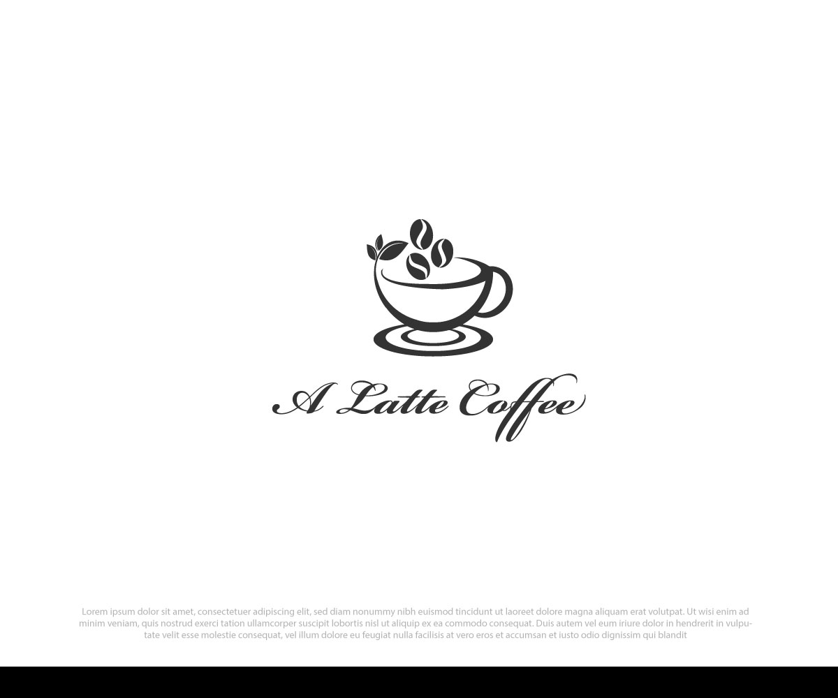 Logo Design by Niizam Uddin for A Latte Coffee | Design #27560201