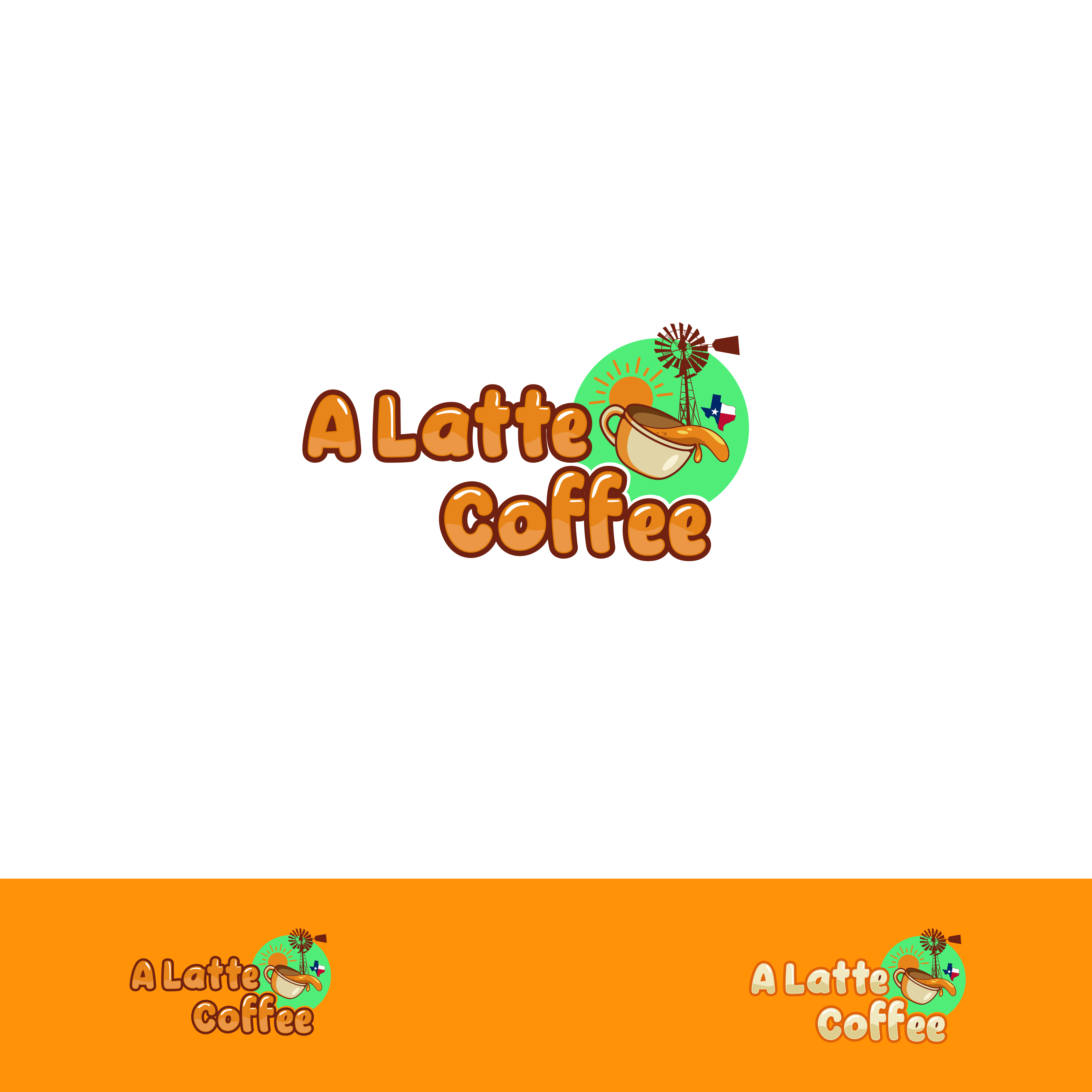 Logo Design by Okkar Htun for A Latte Coffee | Design #27583504