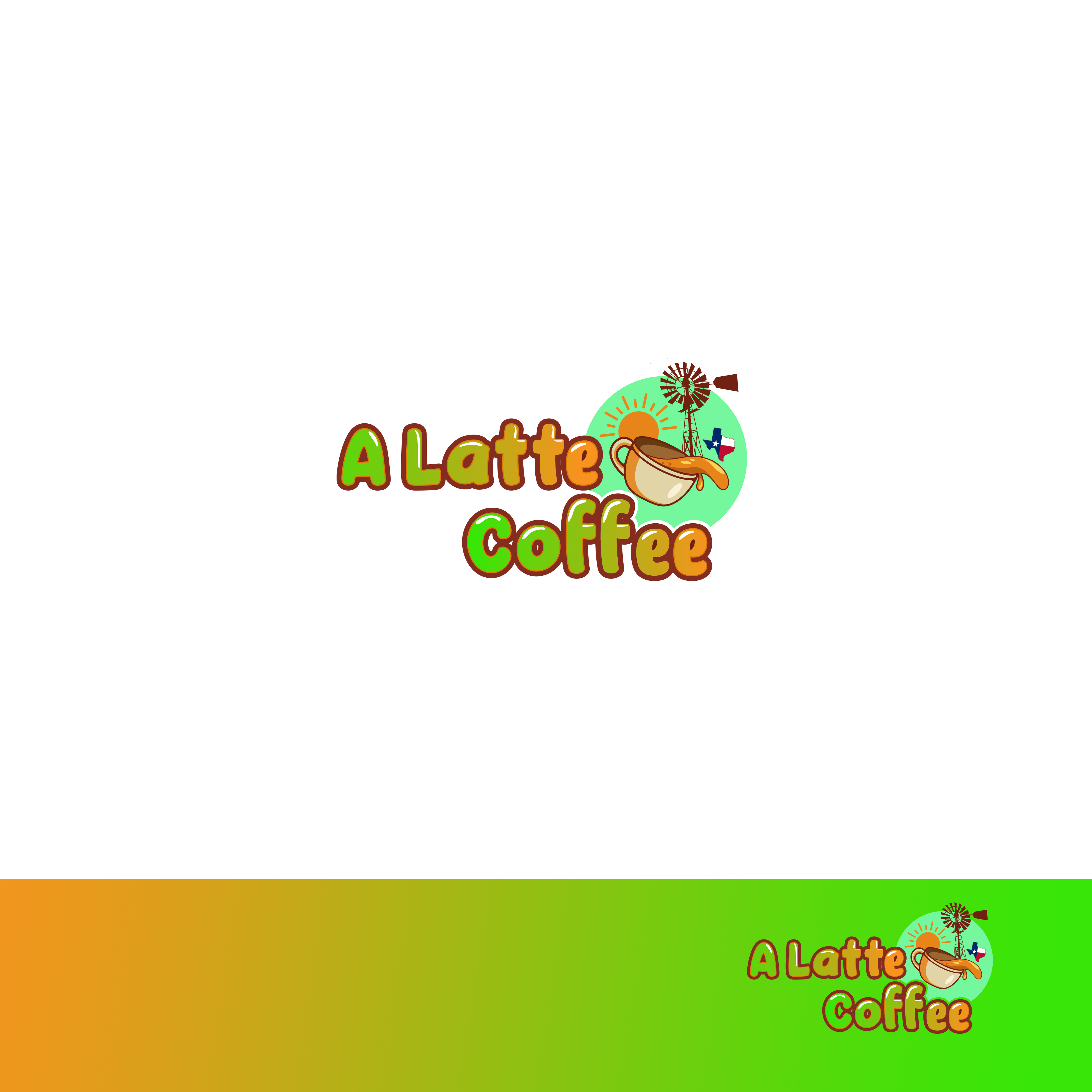 Logo Design by Okkar Htun for A Latte Coffee | Design #27583524
