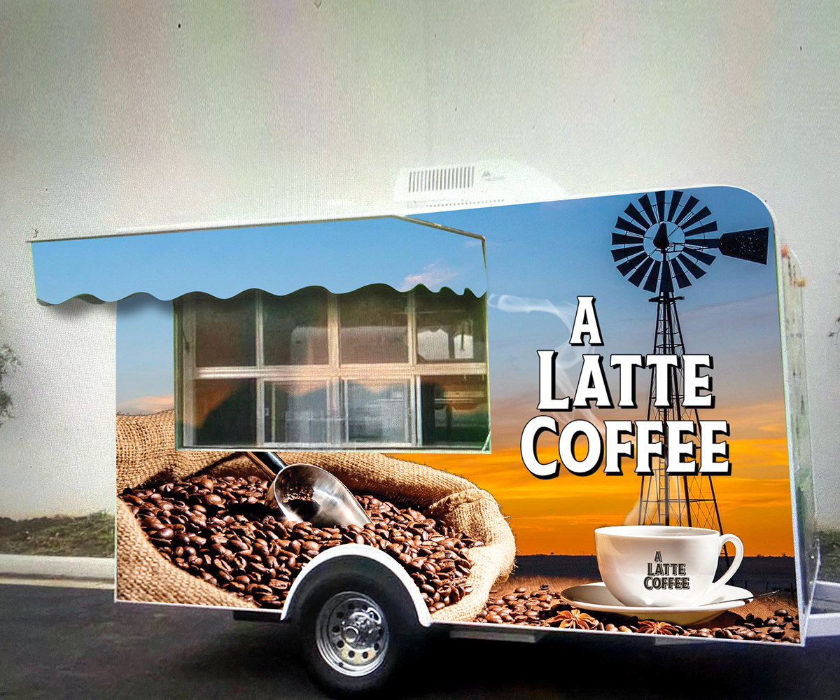 Logo Design by Andrés Sebastián for A Latte Coffee | Design #27570587