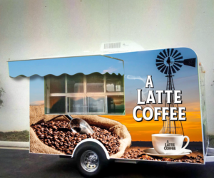 Logo Design by Andrés Sebastián for A Latte Coffee | Design #27570587