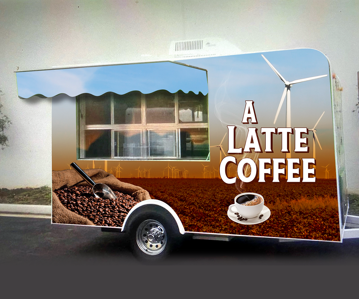 Logo Design by Andrés Sebastián for A Latte Coffee | Design #27576733