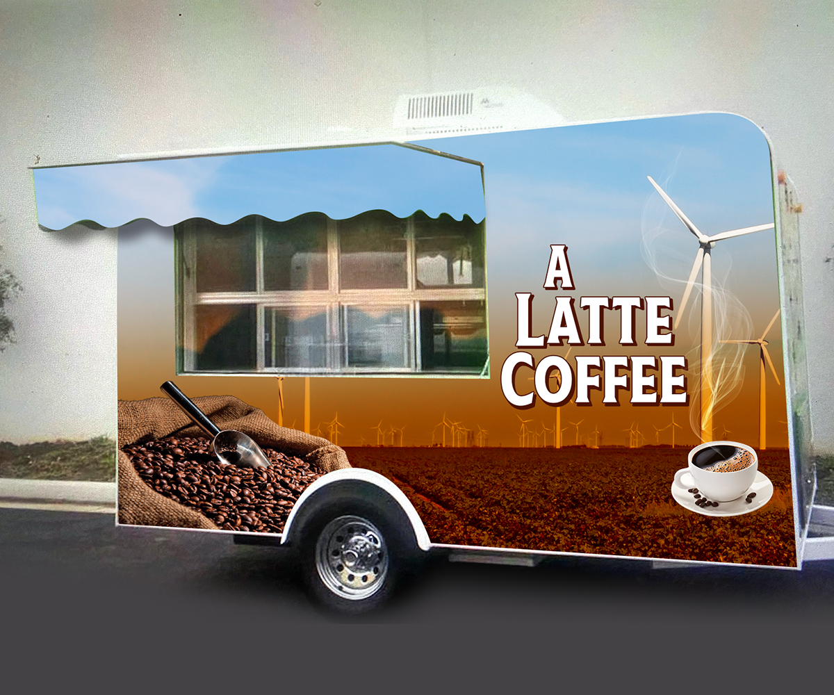 Logo Design by Andrés Sebastián for A Latte Coffee | Design #27579771