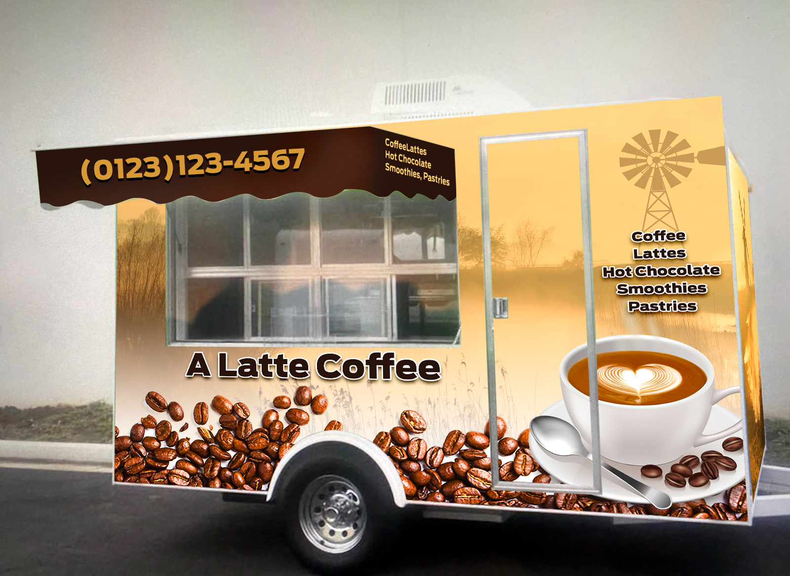 Logo Design by RD Brand Architects for A Latte Coffee | Design #27507533