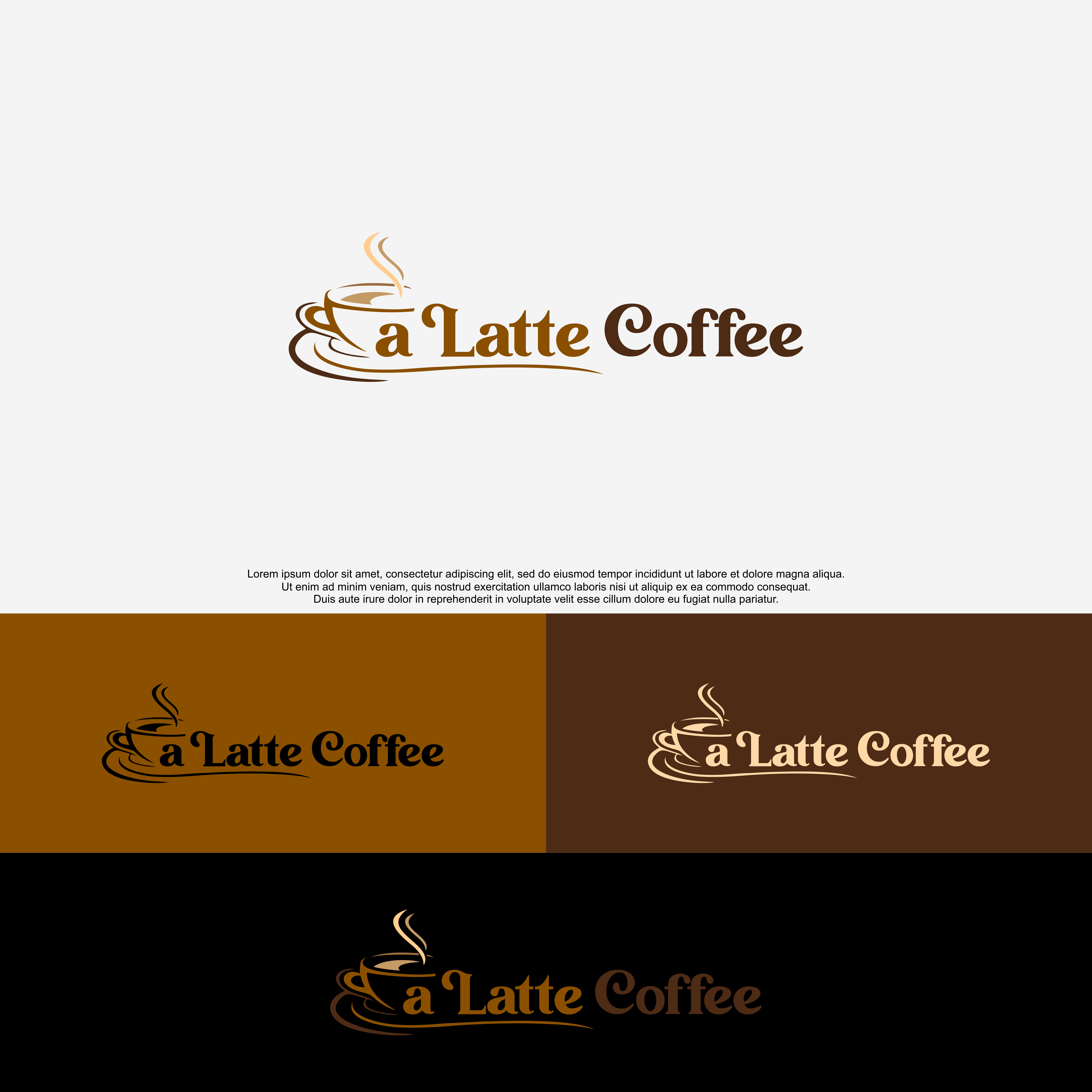 Logo Design by QILLASOFT-Design for A Latte Coffee | Design #27503608