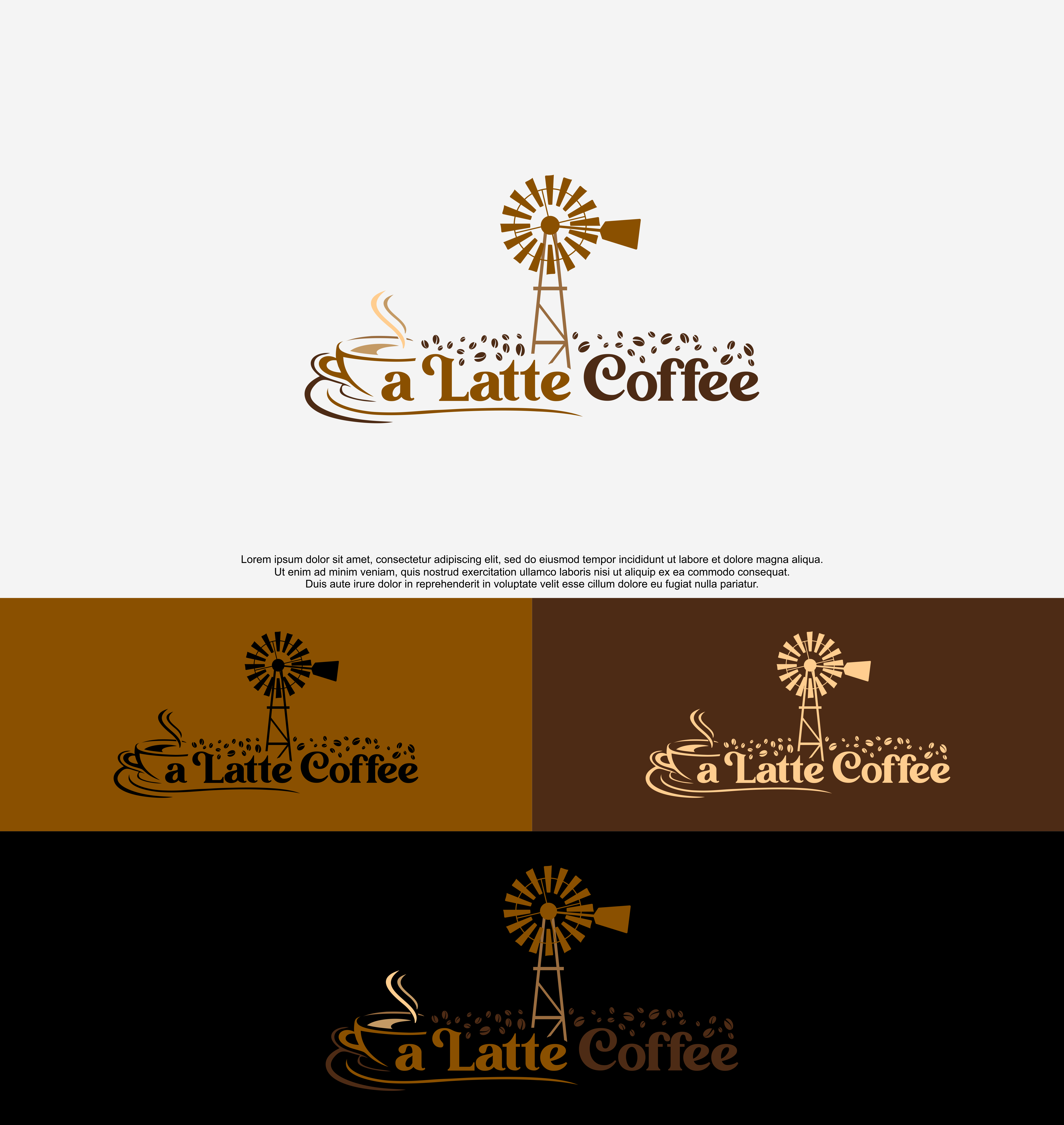 Logo-Design von QILLASOFT-Design für A Latte Coffee | Design #27508134