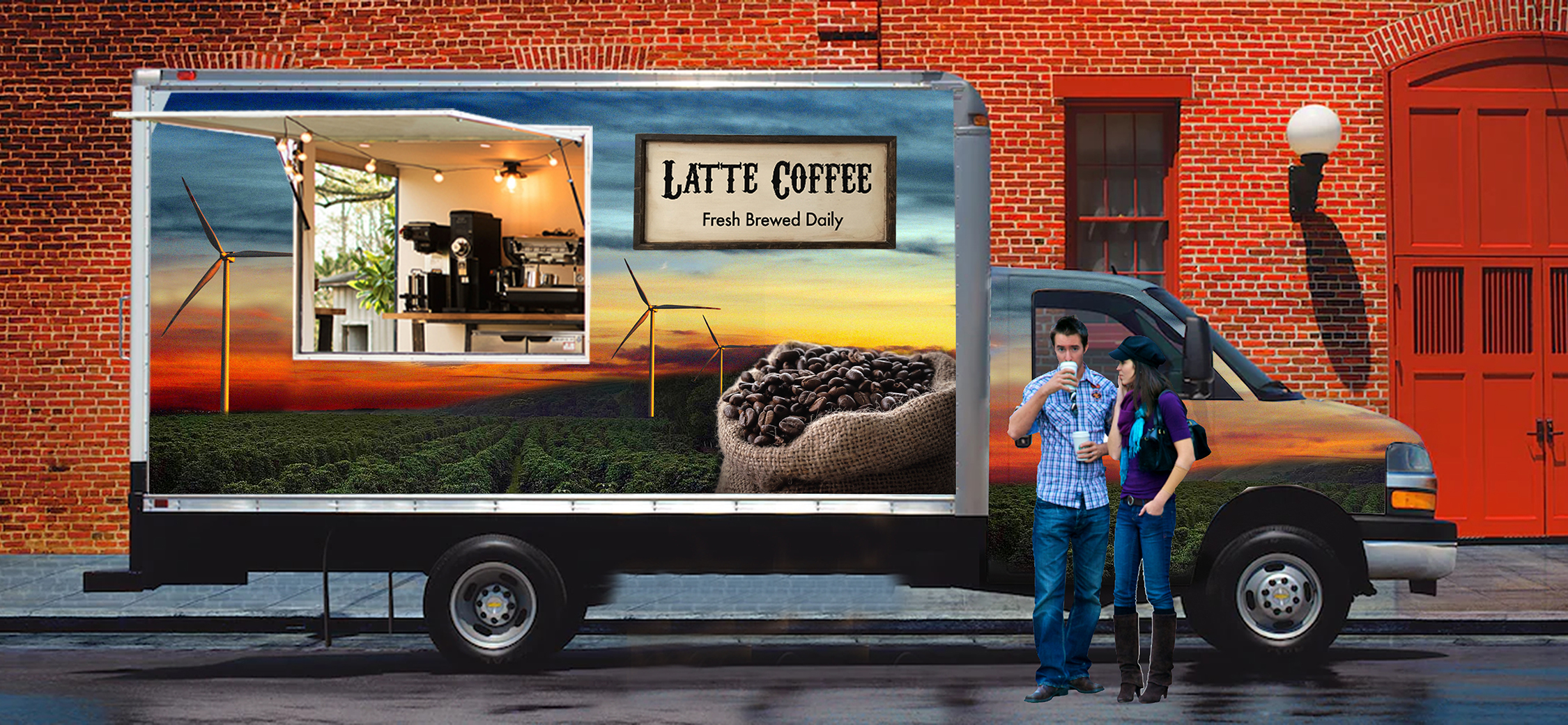 Logo Design by Jason Vantran for A Latte Coffee | Design #27604954