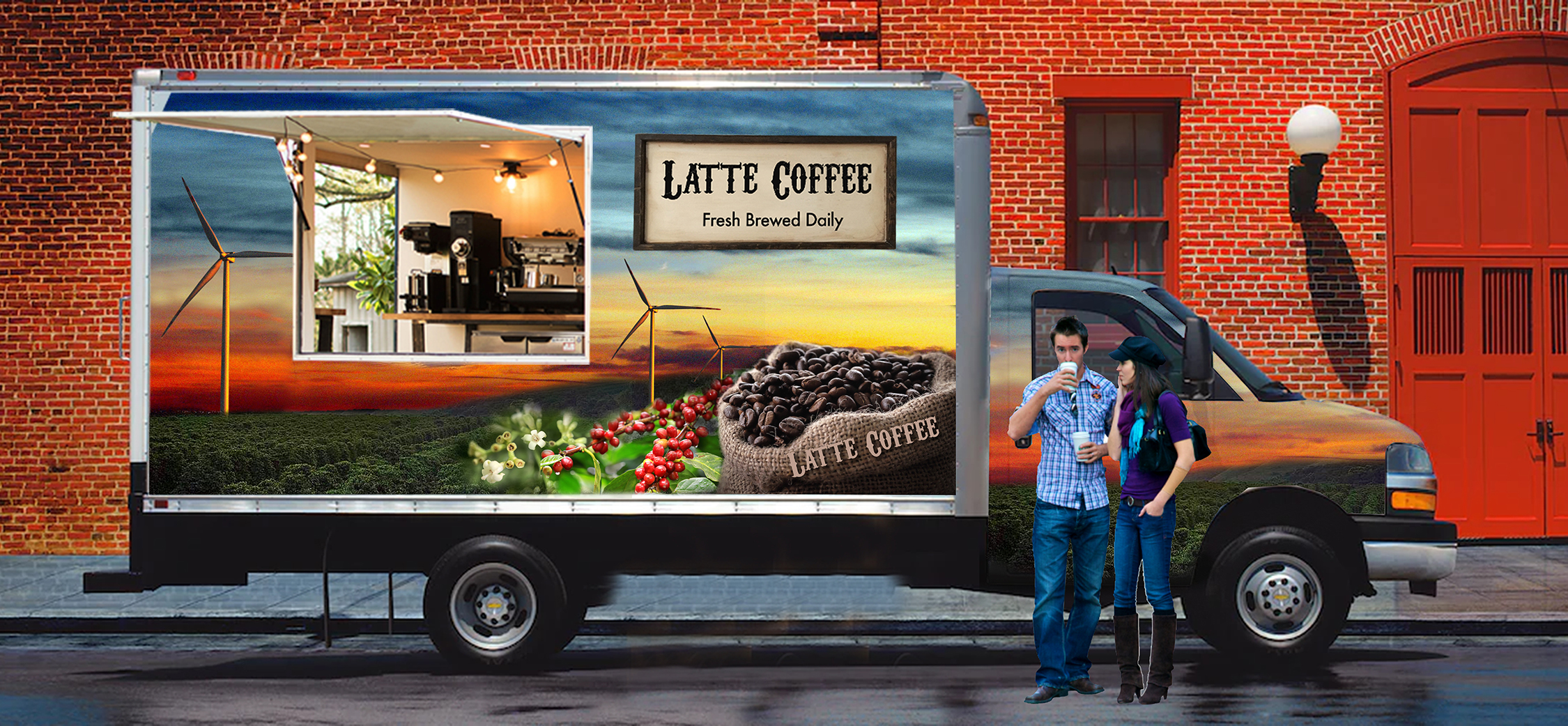 Logo Design by Jason Vantran for A Latte Coffee | Design #27610293