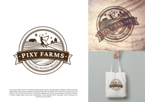 Logo Design by christianpoetoe for Pixy Farms | Design: #27514439