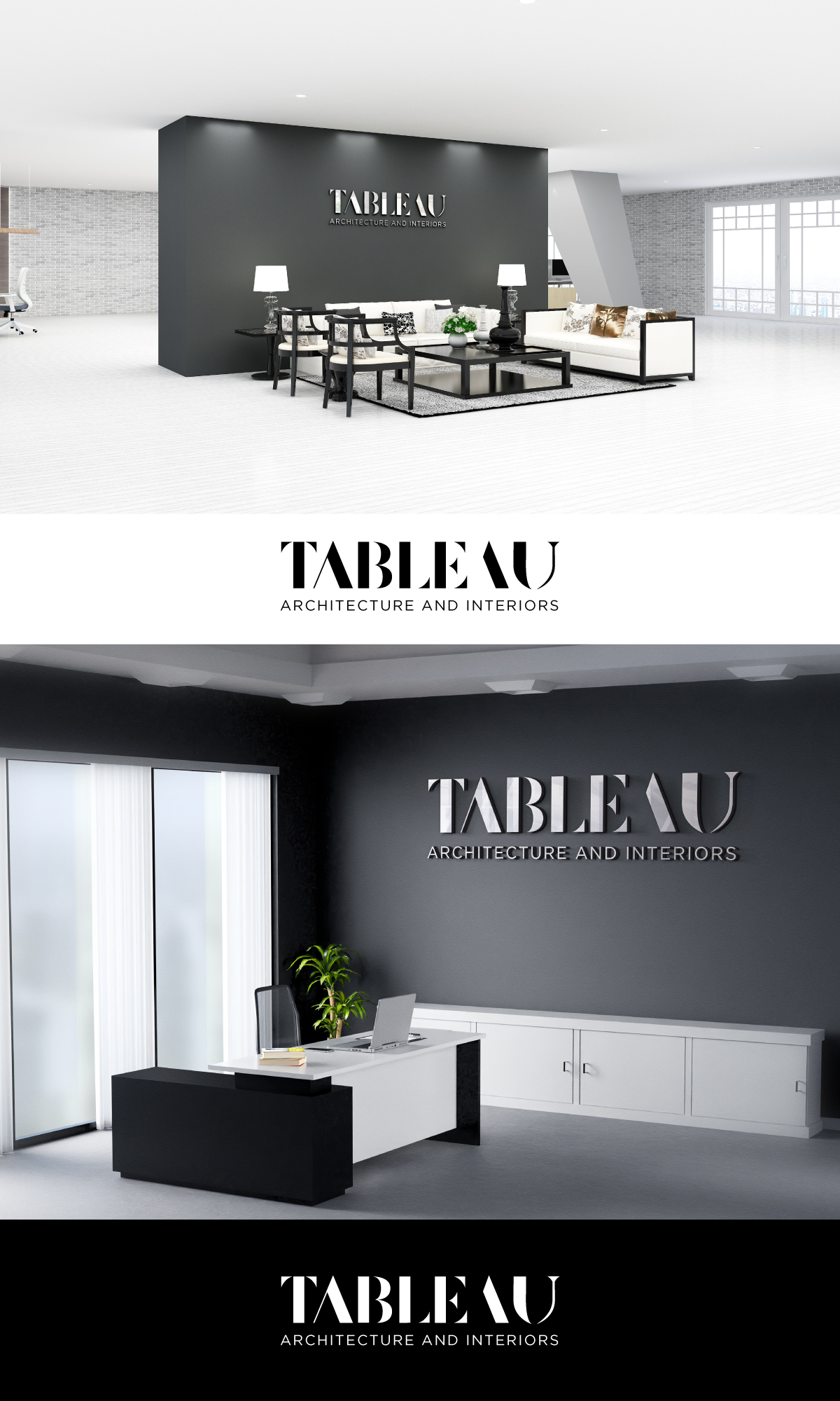 Logo Design by Sergio Coelho for Tableau Architecture and Interiors | Design #27492817