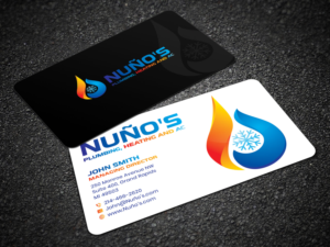 Business Card Design by Sandaruwan for Justin Nuno HVAC & Plumbing LLC | Design #27492299