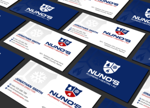 Business Card Design by Creations Box 2015 for Justin Nuno HVAC & Plumbing LLC | Design: #27506121