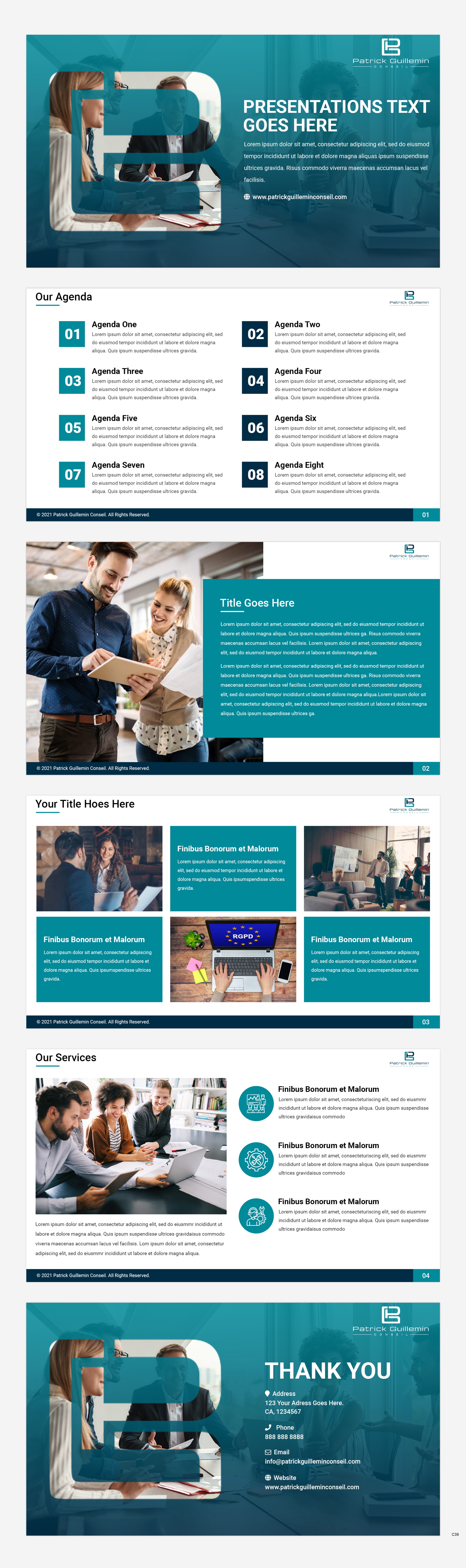 PowerPoint Design by pb for Patrick Guillemin Conseil SARL | Design #27497712