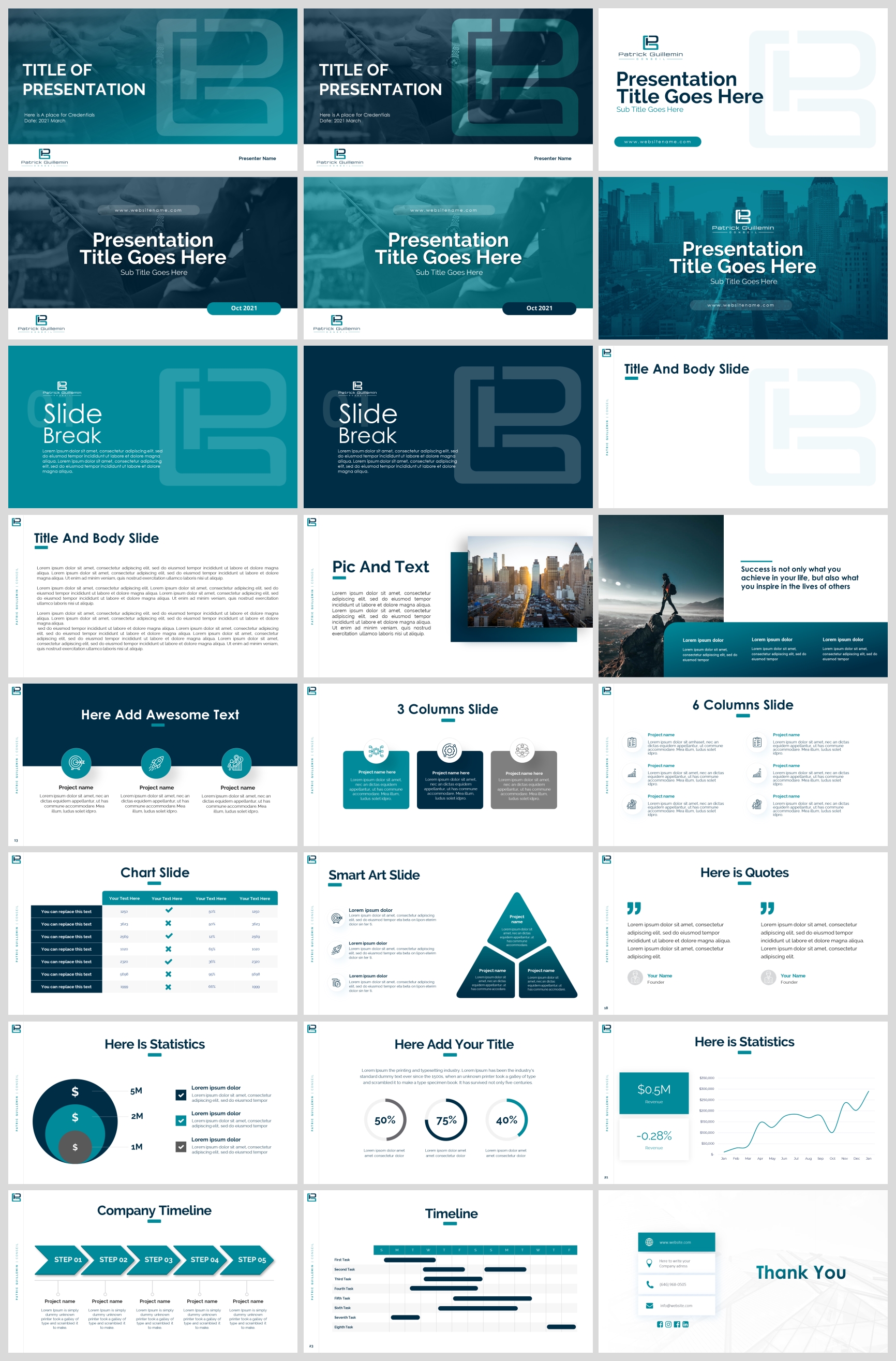 Design de PowerPoint par IndreDesign pour Patrick Guillemin Conseil SARL | Design #27497093