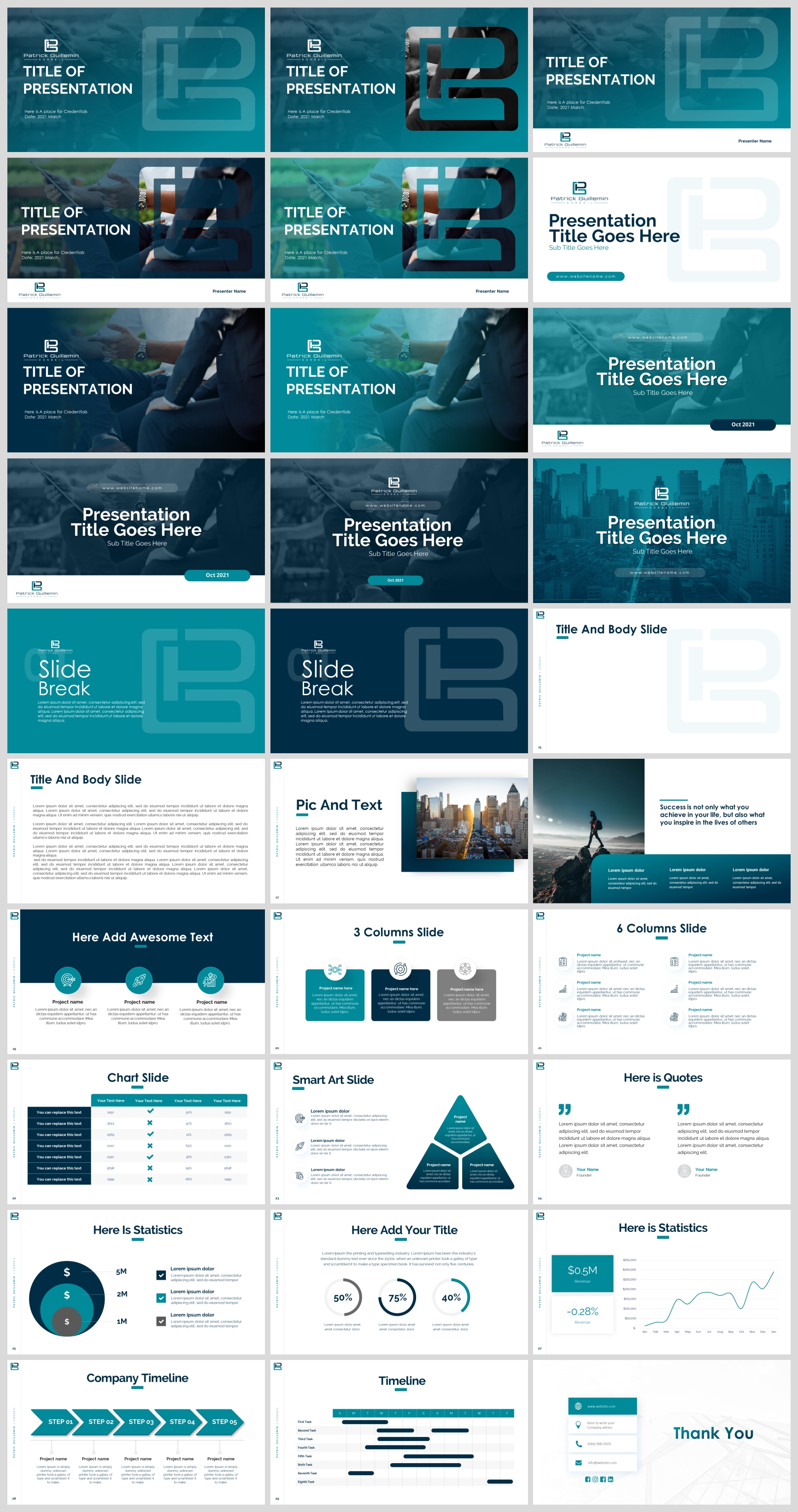 PowerPoint Design by IndreDesign for Patrick Guillemin Conseil SARL | Design #27522087