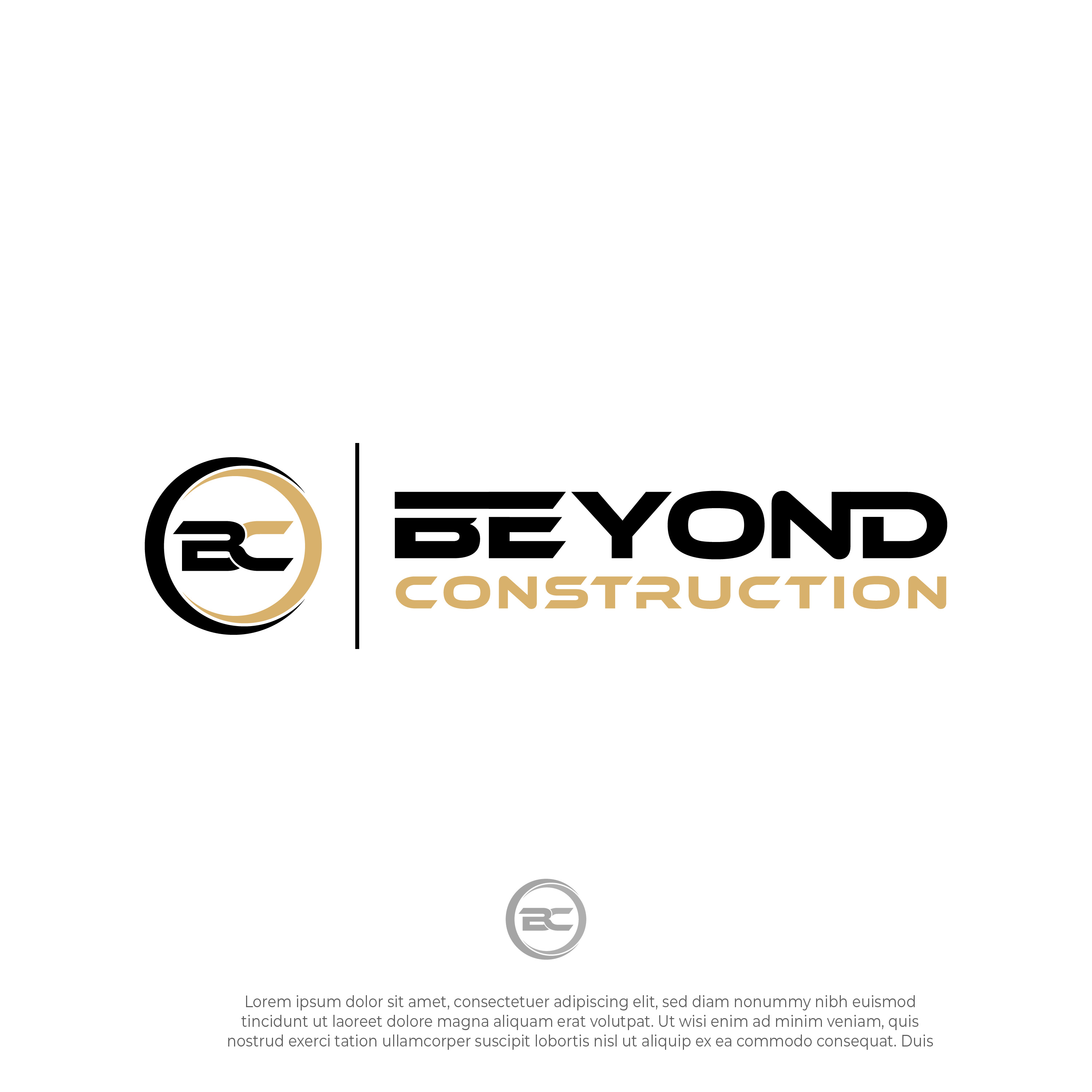 Logo Design by Blvck for Beyond Construction | Design #27494225