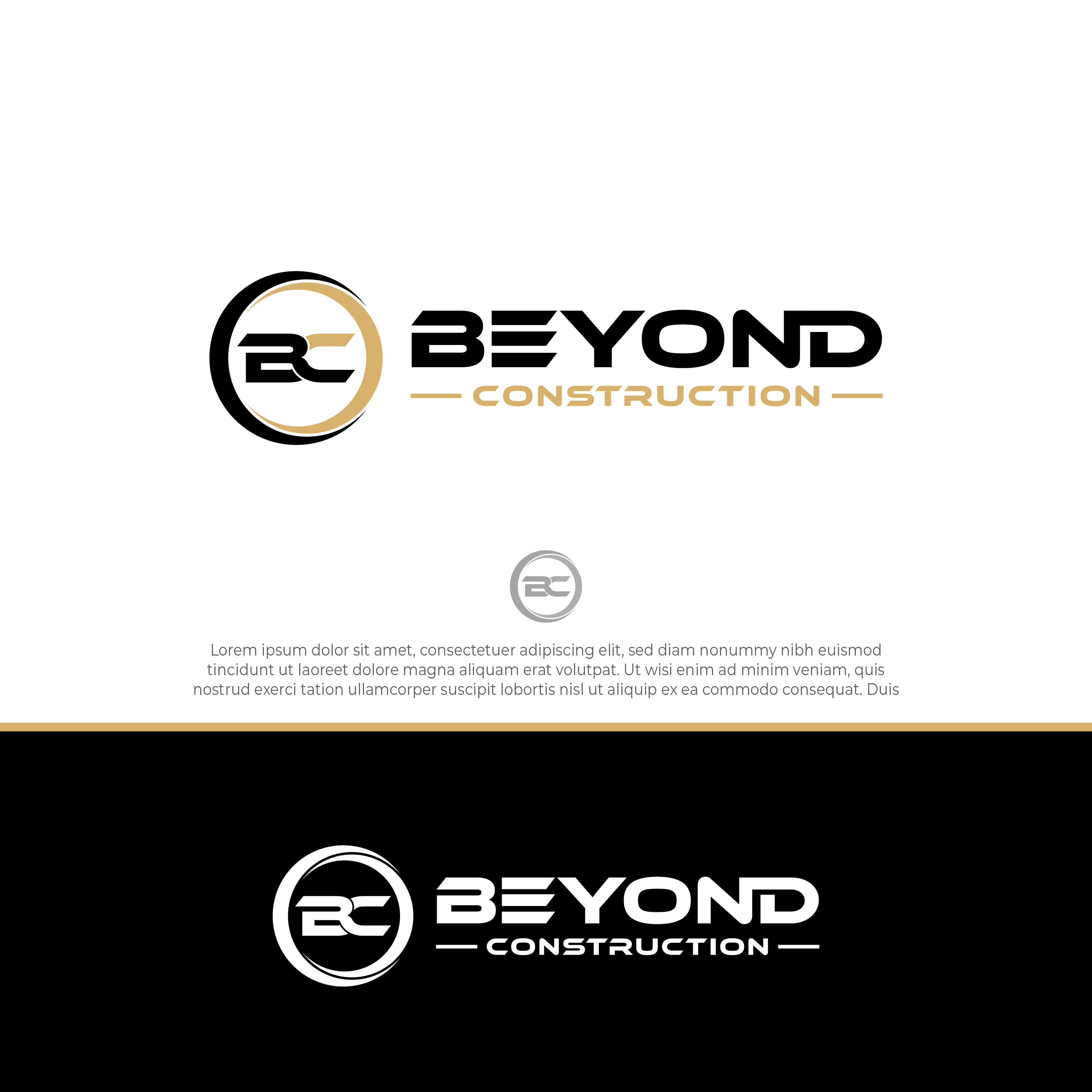 Logo Design by Blvck for Beyond Construction | Design #27494226