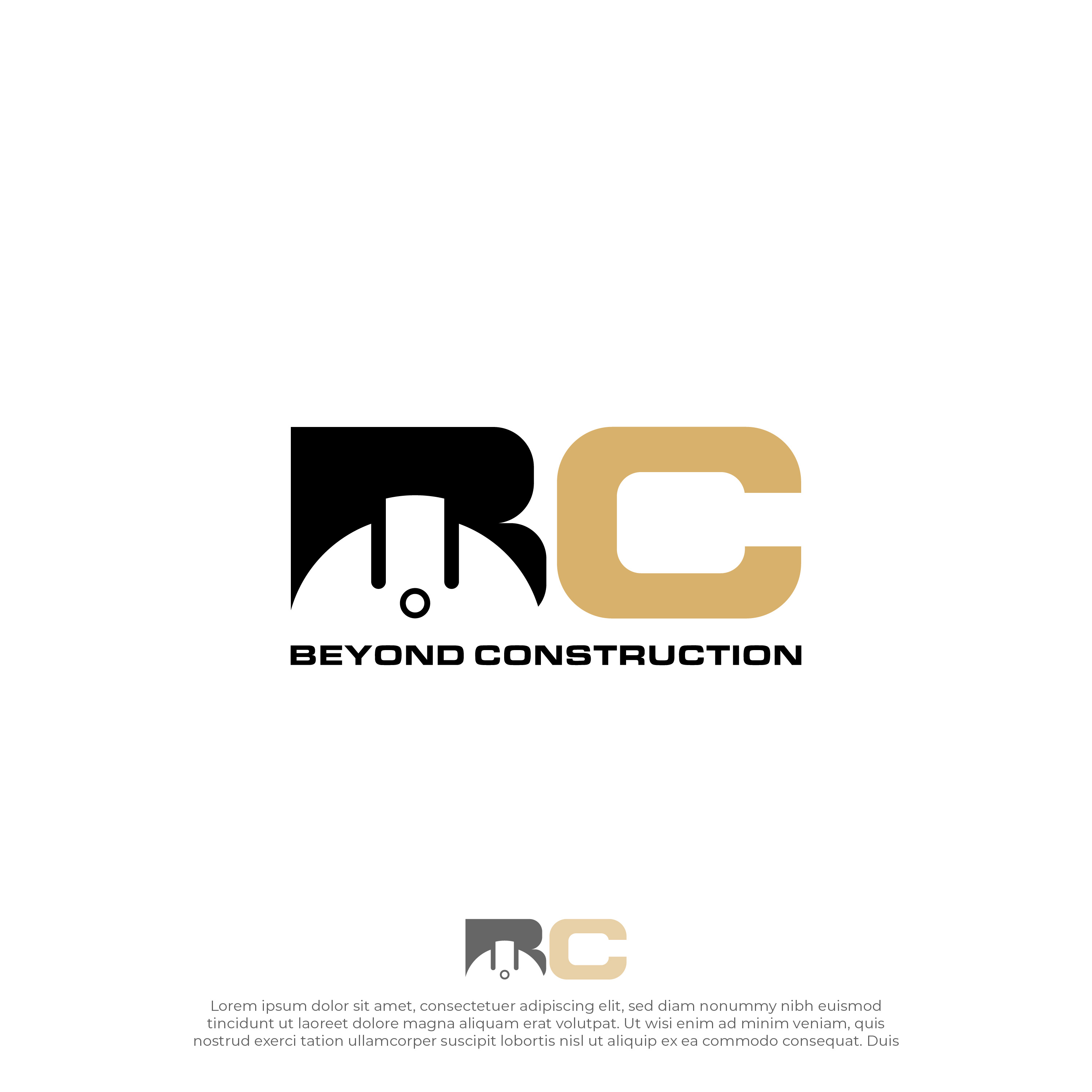 Logo Design by Blvck for Beyond Construction | Design #27494471
