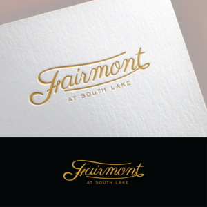 Fairmont at South Lake.  Two possible tag lines: "Live Life Centered" or "Find Your Happy Place" | Logo Design by h2y
