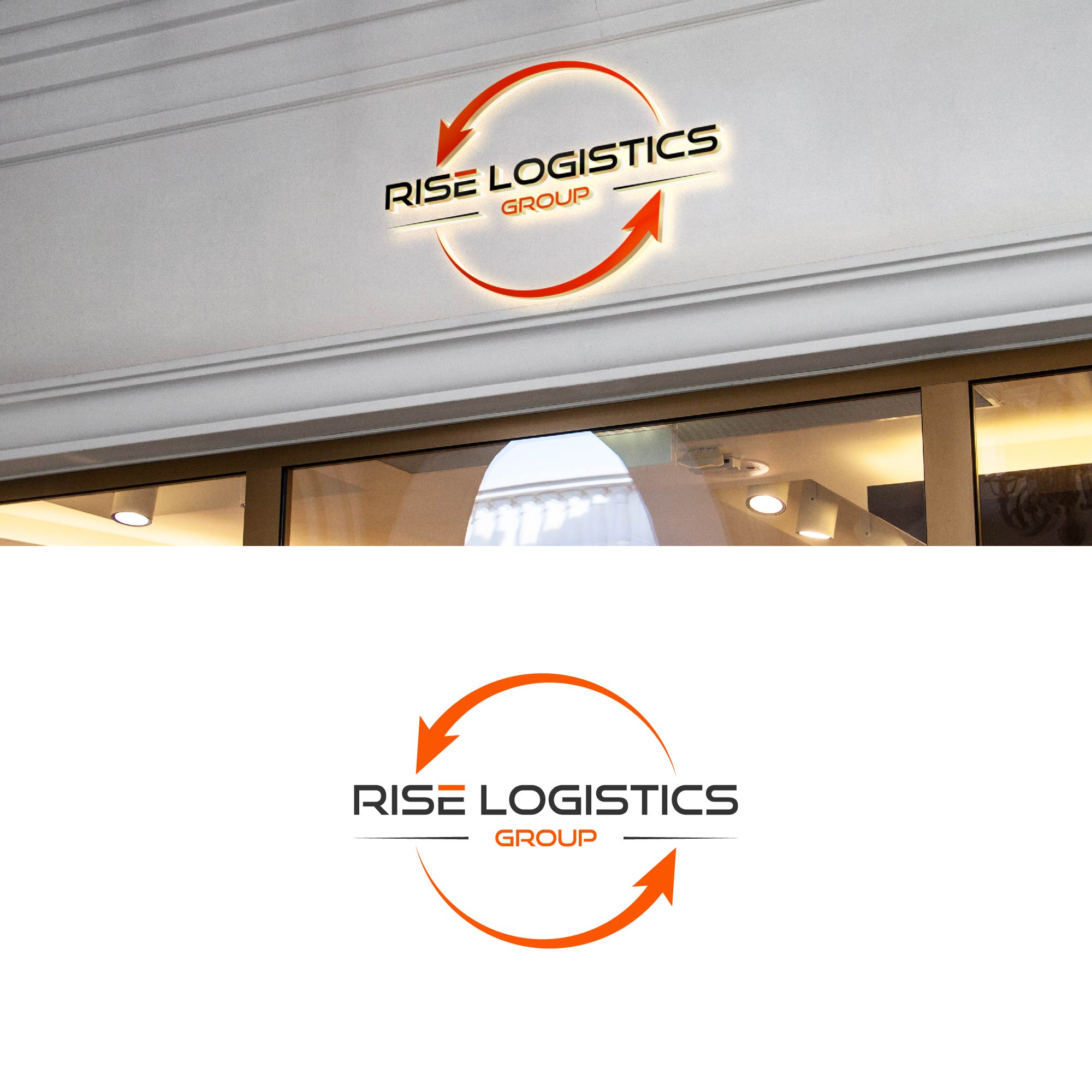 Logo Design by kaushal 05 for Rise Logistics Group  | Design #27494960