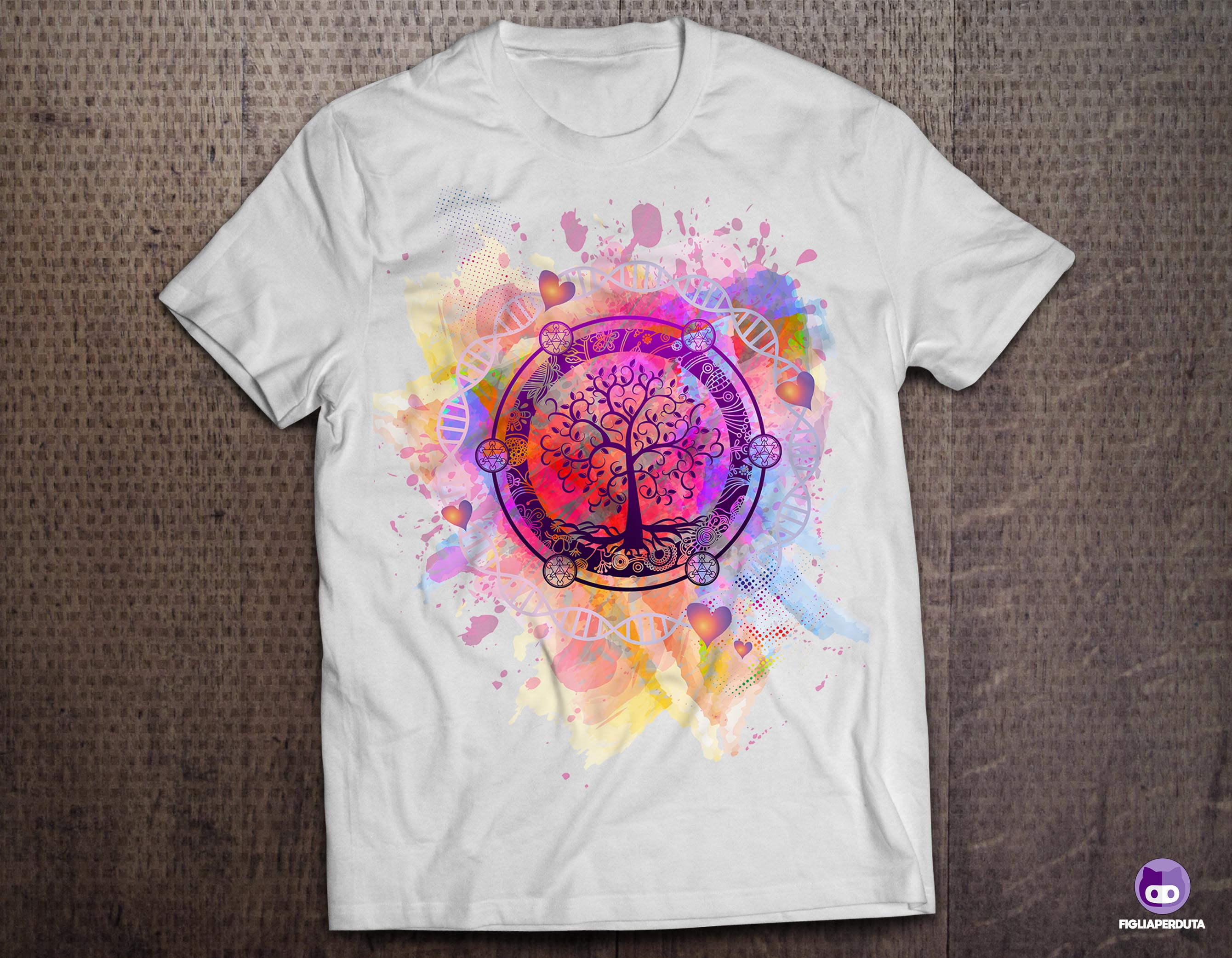 T-shirt Design by FigliaPerduta for Spirit & Light | Design #27615962