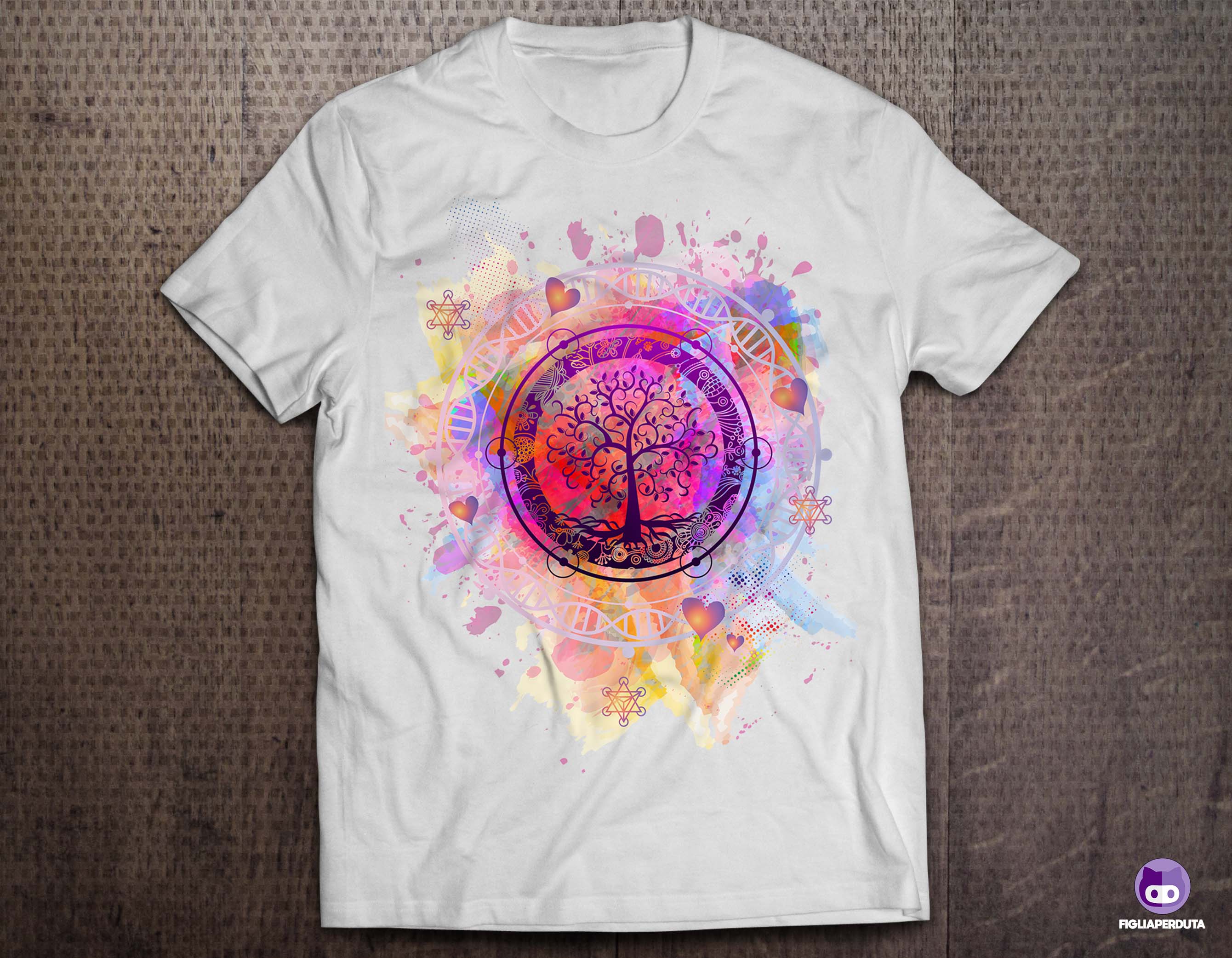T-shirt Design by FigliaPerduta for Spirit & Light | Design #27622589