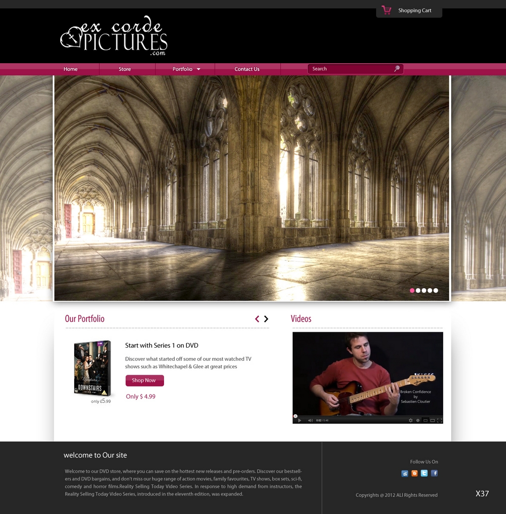 Web Design by pb for Ex Corde Pictures | Design #744643
