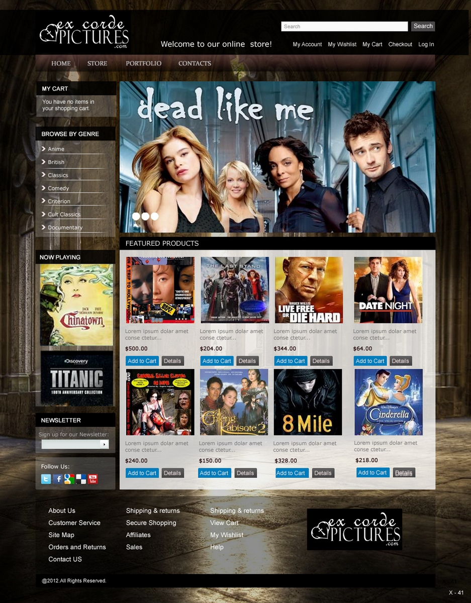 Web Design by pb for Ex Corde Pictures | Design #744649