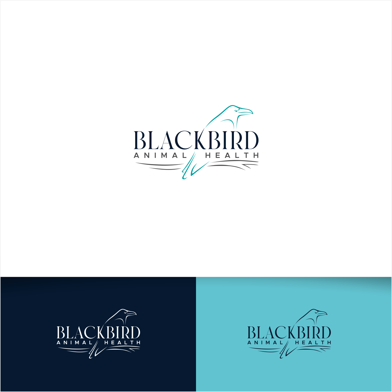 Logo Design by Arham Hidayat for Blackbird Animal Health | Design #27513688