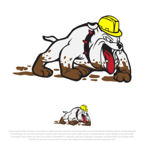 Small construction business looking for cartoon dog sticker design for truck | Grafik-Design von Zhor Signatures