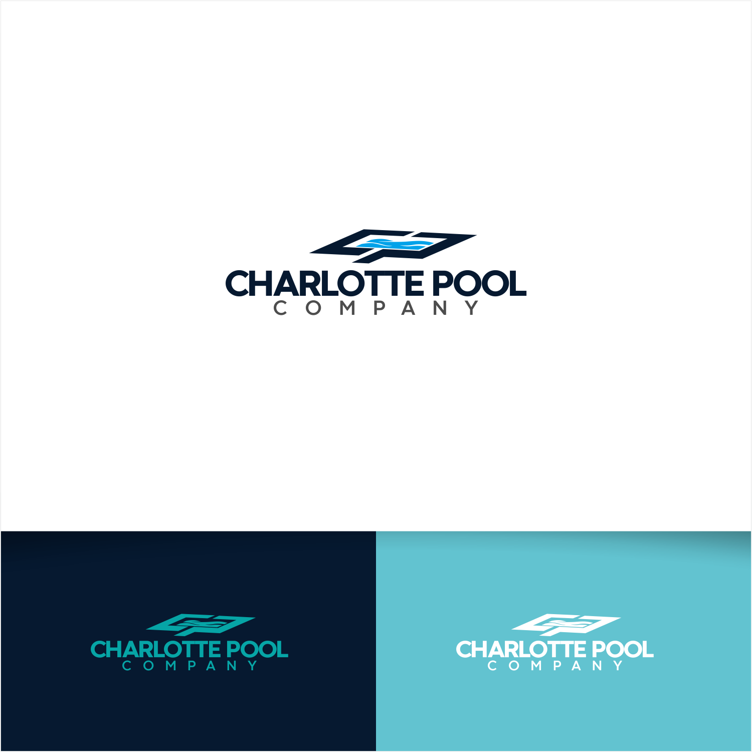 Logo Design by Arham Hidayat for Charlotte Pool Company | Design #27513441