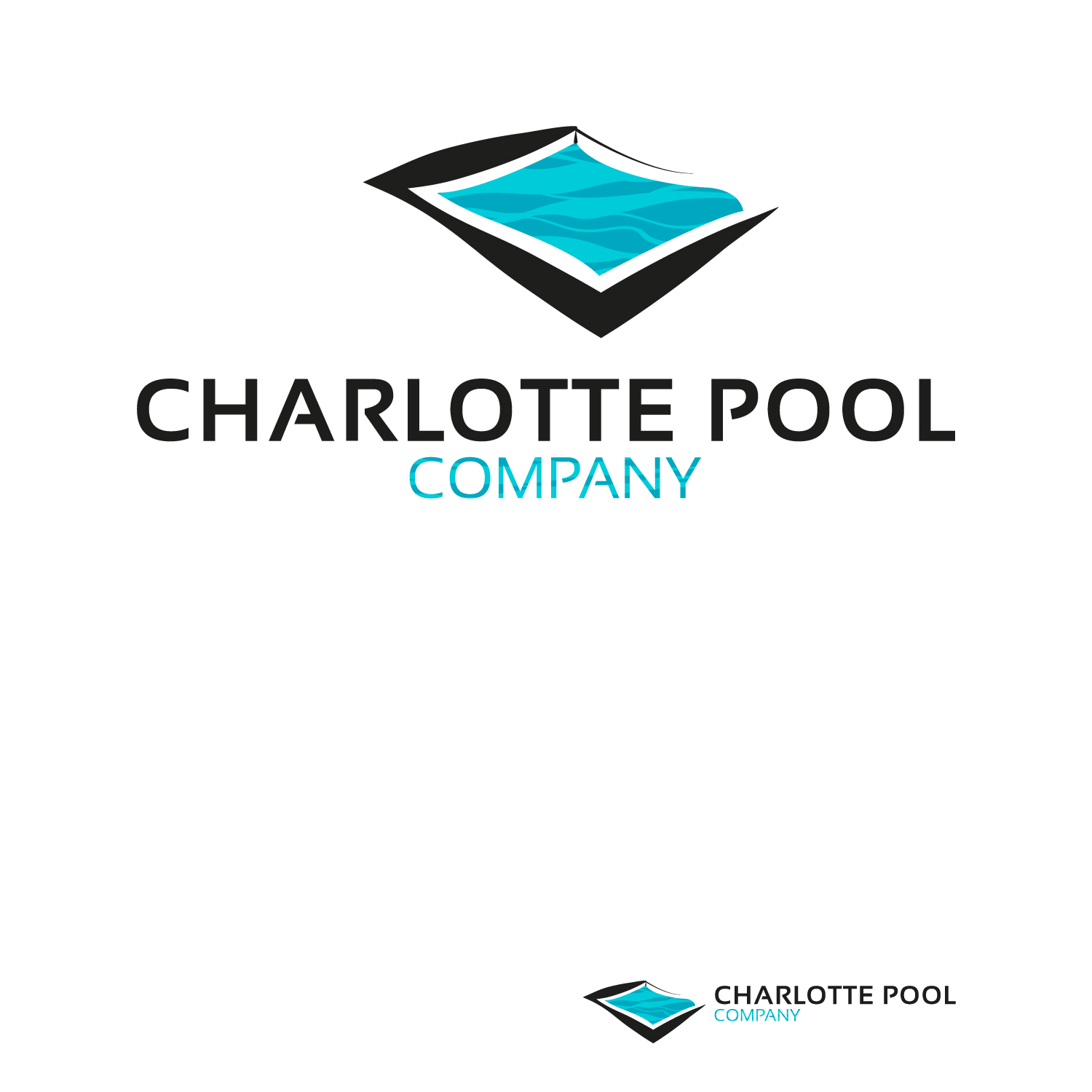 Logo Design by vigie for Charlotte Pool Company | Design #27512778