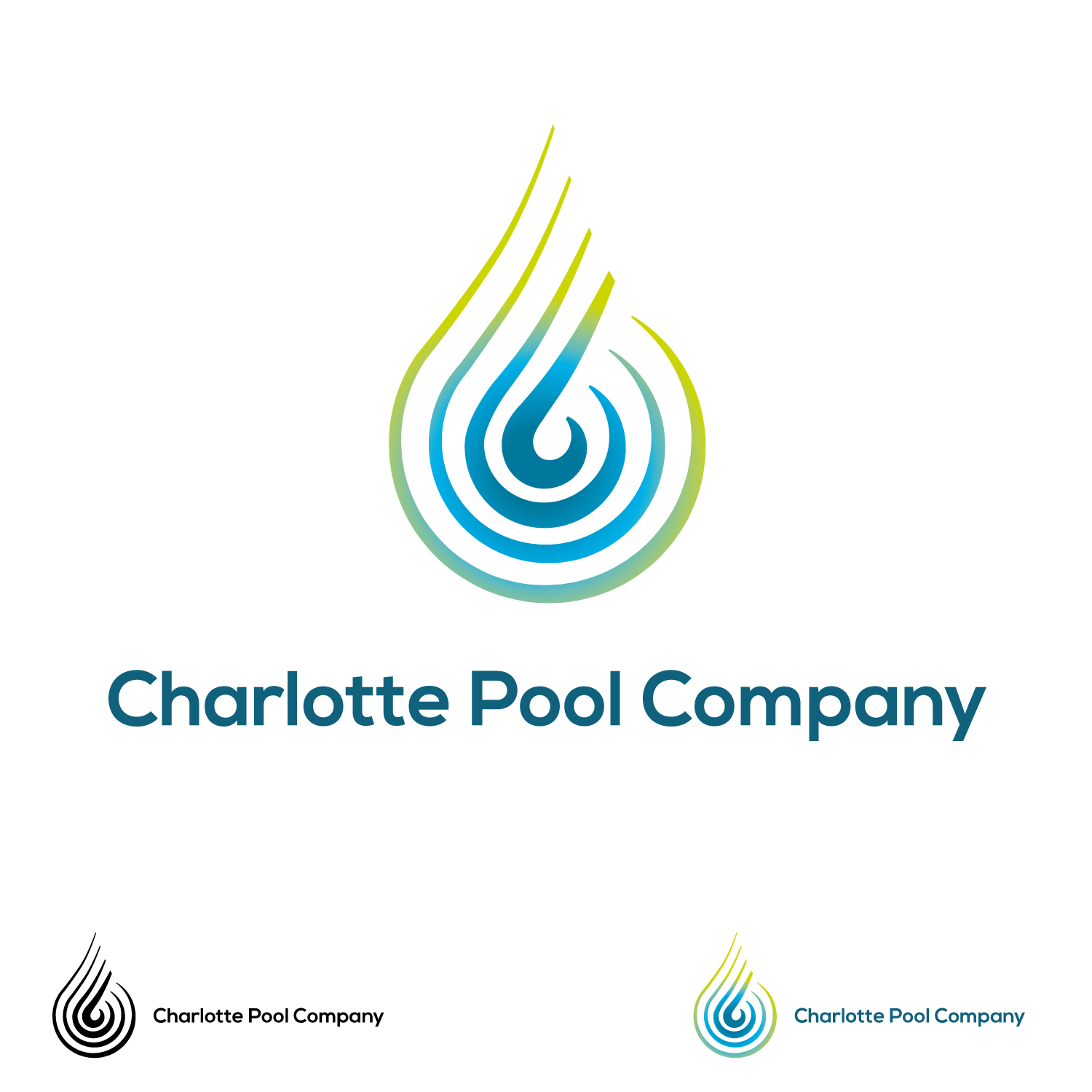 Logo Design by vigie for Charlotte Pool Company | Design #27512815