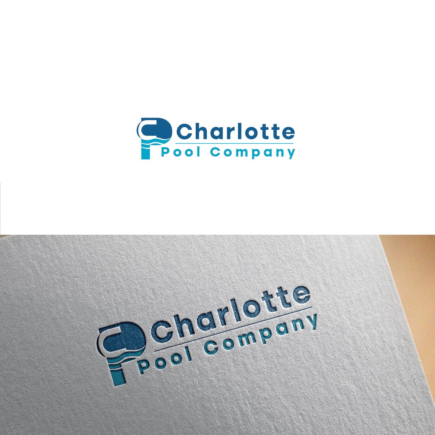 Logo Design by Maxo-Biz for Charlotte Pool Company | Design #27532307